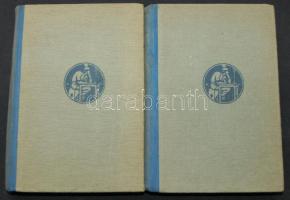 Kosztolányi Dezső: Ákom-bákom, Felebarátaim. Nyugat kiadású 2 db könyv félvászon kötésben