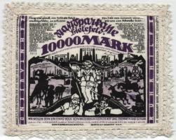 Német Birodalom /Weimari Köztársaság / Bielefeld 1922. 10.000M nem papír szükségpénz T:II Germany/Weimar Republic / Bielefeld 1922. 10.000 Mark non paper necessity banknote C:XF