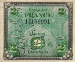 Franciaország/Szövetséges katonai kiadás 1944. 2Fr T:II France/Allied occupation 1944. 2 Francs C:XF