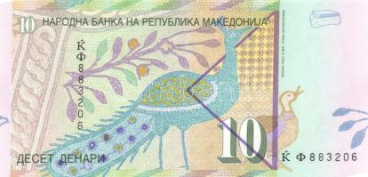Macedónia 1997. 10D T:I Macedonia 1997. 10 Denari C:Unc