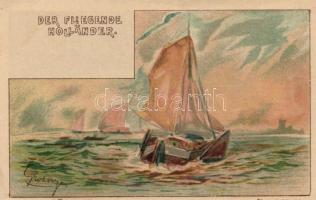 The Flying Dutchman hold to light litho s: Groningen