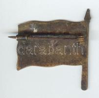 ~1915. Császári és Királyi 24. Honvéd Gyalogezred zománcozott bronz zászlójelvény T:2-