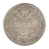 Ausztria/magyar verdejel 1830E 20Kr Ag I.Ferenc T:2-