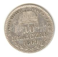 1869KB 10kr Ag "Magyar királyi váltó pénz" T:2-