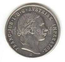 Ausztria/magyar verdejel 1852B 20Kr Ag "Ferenc József" T:2 ph