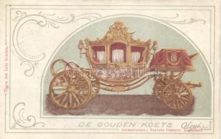 Dutch Royal gold carriage hold to light litho