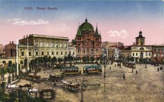 Lodz market place, tram