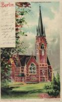 Berlin Friedrich church hold to light litho