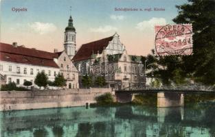 Opole Evangelist church, bridge