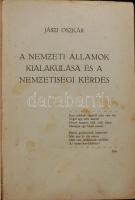 Társadalomtudományi Könyvtár Új sorozat-Jászi Oszkár: Nemzetállamok kialakulása. Budapest ,1912. Vás...