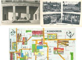 69 db színes és fekete-fehér, magyar városképes lap