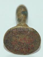 Régi réz pecsétnyomó / Copper seal 5,4cm d:2,5cm