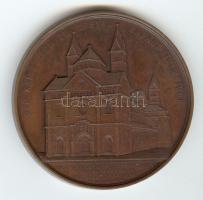 Német Államok / Speyer 1871. Speyeri Katedrális restaurálása Br emlékérem. Szign.: Jacob Wiener (59mm/91g) T:2 /  German States / Speyer 1871 Restoration of the Cathedral commemorative Br medallion. Sign.: Jacob Wiener (59mm/91g) C:XF