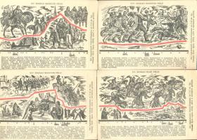 Magyar Sors - 10 darabos régi képeslap-sorozat