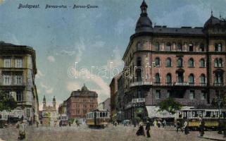 Budapest VIII. Baross utca, Bodó Kávéház villamosokkal (EK)