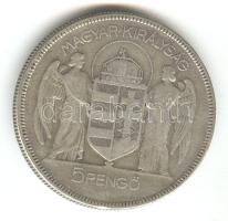 1930. 5P Ag "Horthy jobbra" T:3