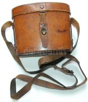 Bausch& Lomb Optical Co.Rochestern amerikai gyártmányú távcső, bőr bevonattal, és eredeti bőr tokjában/Bausch&Lomb Optical Co. binoculars in original case made in USA