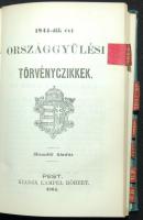A magyar törvények zsebkiadása 1836, 1840,1844,1847,1848, 1861-es Törvénykezési szabályok Pest, 1862...