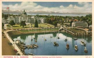 Victoria, The Parliament and C.P.R. (Canadian Pacific Railway) building