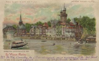 Paris 1900 Expo hold to light litho
