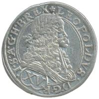 Ausztria 1676. XVKr Ag "Lipót" Bécs (5.8g) T:2 /  Austria 1676. XV Kreuzer Ag "Leopold" Vienna (5.8g) C:XF