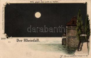 Rheinfall Schlosswörth hold to light litho