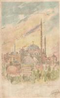 Constantinople hold to light litho