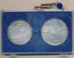 1974. 50Ft Ag + 100Ft Ag "50 éves az MNB" T:BU eredeti MNB plombált plasztiktokban!