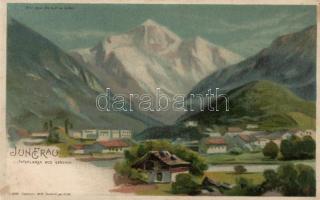 Jungfrau mountain hold to light litho s: E. Sturtevant
