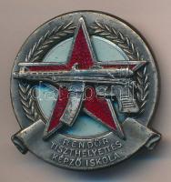 cca 1960. "Rendőr Tiszthelyettes Képző Iskola"zománcozott jelvény T:2