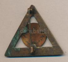 ~1950. "Magyar Természetbarát Szövetség Túravezető" zománcozott kitűző T:2