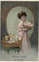 Easter Lady with eggs