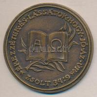 1996. "Magyar Baptisták 150. évi Nemzetközi Jubileumi Találkozója Zánka" Br emlékérem (63mm) T:2