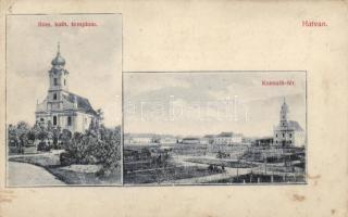 Hatvan Katolikus templom és Kossuth tér (EK)