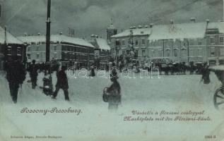 1899 Pozsony market place