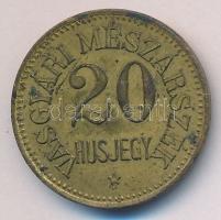 Diósgyőr 1884-1920. Vasgyári Mészárszék Húsjegy 20 értékű bárcája T:2
