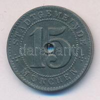 Német Államok / München 1918. 15pf szükségpénz T:2- /  German States / München 1918. 15 Pfennige emergency coin C:VF