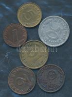 Német 3. Birodalom 1937-1941. 1Pf + 2Pf (2x) + 5Pf + 10Pf + 50Pf T:2,2- German Third Reich / 1937-1941. 1 Reichspfennig + 2 Reichspfennig (2x) + 5 Reichspfennig + 10 Reichspfennig + 50 Reichspfennig C:XF,VF