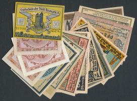 Német Államok / 13db klf értékű és helyi kiadású szükségpénz T:I-,II /  German States / 13 different emergency banknotes C:AU,XF