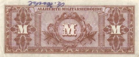 Német 3. Birodalom/Szövetséges megszállás 1944. 100M nyolcjegyű sorszám T:III
German Third Reich/All...