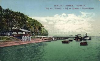 Zimony Café Venecia, port, steamship, boat (EK)