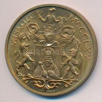 Tóth Sándor: DN (1965.) "Miskolc 600 éves" Br emlékérem (42mm) T:2