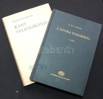 8db klf filozófia témájú könyv: Kant teleológiája, Nagy orosz realisták, Hegel-A logika tudománya, A szellem filozófiája Enciklopédia III., A természetfilozófia enciklopédiája II., Spinoza-Ifjúkori művek, Locke-Értekezés az emberi értelemről I-II. kötet