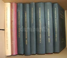 8db klf filozófia témájú könyv: Kant teleológiája, Nagy orosz realisták, Hegel-A logika tudománya, A...