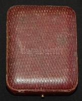 cca. 1900 bársony borítású, kemény fedelű zsebóratok, kis méretű női zsebórához / watch case for small sized female pocket watch velvet lining