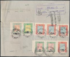 1937 Illetőségi bizonyítvány Gyula városi okmánybélyegekkel