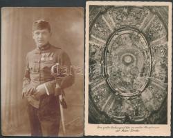 15 db vegyes régi képeslap, városképek és fotólapok, illetve egy leporello