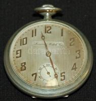 cca. 1900 Locarno Watch Co. zsebóra másodpercmutatós nikkel, szép állapotban, kiválóan működik / Locarno pocket watch works well