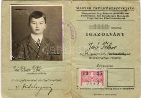 1935 Cserkész igazolvány