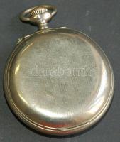 cca. 1910 Eterna márkájú működőképes ébresztős zsebóra másodpercmutatóval porcelán számlappal, hibát...